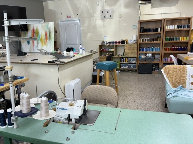 Industrial Kingtex sewing station and full alteration floor