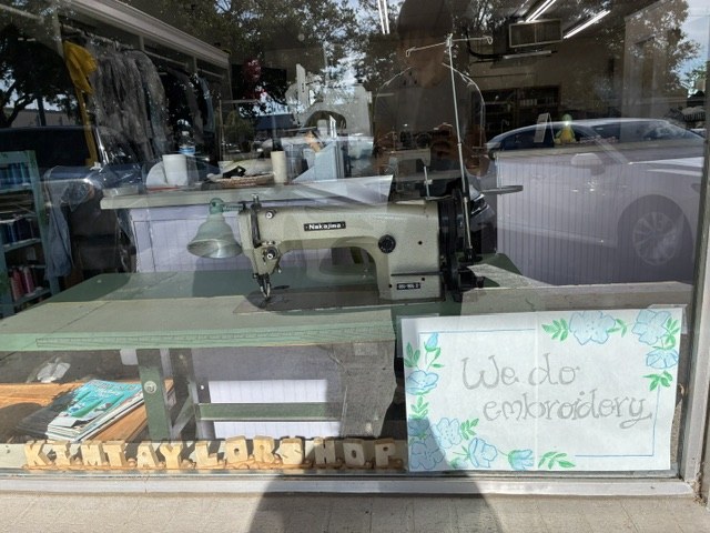 Storefront on Largo Dr — alterations and embroidery