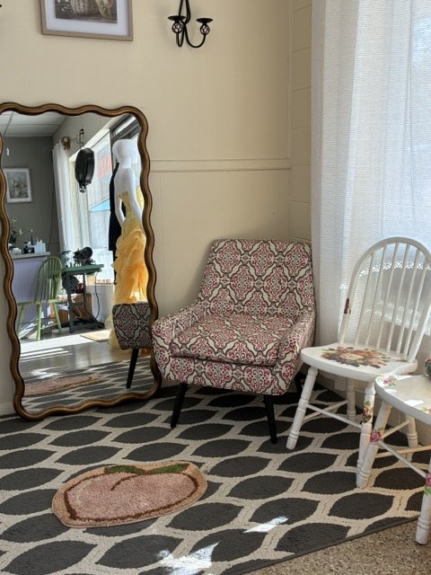 Customer waiting area inside the shop